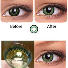  Lentes de contato para os olhos verdes